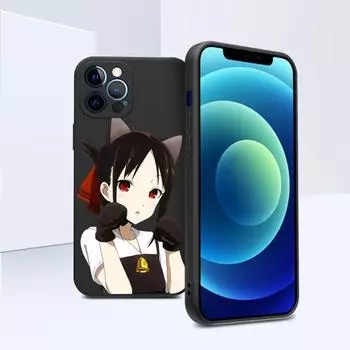 Чехол для телефона Anime Kaguya Sama Lk для iPhone 11 12 13 Pro Max X XR XS Max 6 6S 7 8 Plus SE 2022 Liquid Square Color Phone Cover iPhone 13