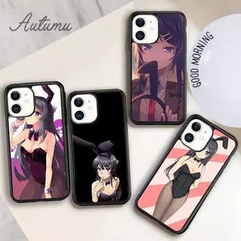 Чехол для телефона Anime Mai Sakurajima для iPhone 11 12 13 14 Pro Max mini X XR XS SE 2020 6S 7 8 Plus Samsung Galaxy S21 S22 iPhone 6plus