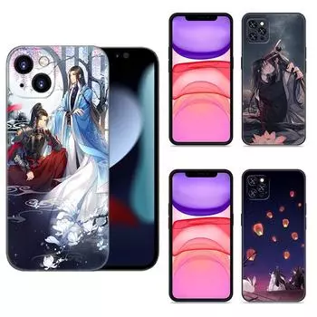 Чехол для телефона Anime Mo Dao Zu Shi для Apple iPhone 12 13 Mini 11 14 15 Pro Max 7 8 Plus X XR XS SE 2020 2022 черный силиконовый чехол iPhone SE 2022