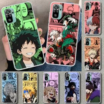 Чехол для телефона «Аниме Моя геройская академия» MHA для Xiaomi Redmi Note 10S 9S 8T 11T 11 10 9 8 Pro 7 9A 9T 9C 8A 7A 5, чехол с принтом Redmi Note 10(10S)