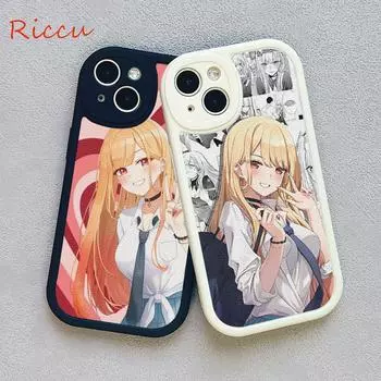 Чехол для телефона «Anime My Dress Up Darling Marin Kitagawa» для Iphone 14 13 11 12 Pro 14 MAX 13 12 MiNi 7 8 plus XS XR, чехлы из овечьей кожи 13 pro max