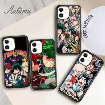 Чехол для телефона «Anime My Hero Academia deku bakugou Boku no» для iPhone 11 12 13 14 Pro Max mini XR XS SE 2020 5 7 8 Plus iPhone 6plus
