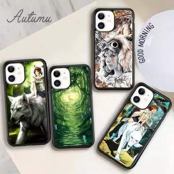 Чехол для телефона Anime Princess Mononoke для iPhone 11 12 13 14 Pro Max mini XR XS SE 2020 7 8 Plus Samsung Galaxy S21 S22 iPhone 6plus