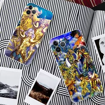 Чехол для телефона Anime Saint Seiya для iPhone 11 12 13 14 Mini Pro Max XR X XS TPU прозрачный чехол для 8 7 6 Plus SE 2020 iphone 14