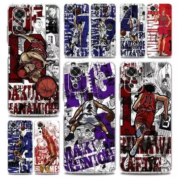 Чехол для телефона Anime Slam Dunk для Xiaomi Redmi Note 11 9S 9 8 10 Pro 7 8T 9C 9A 8A K40 Pro 11T 5G, мягкий силиконовый прозрачный чехол Redmi 8
