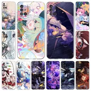 Чехол для телефона Anime TouHou Project Girl для Samsung Galaxy A51 A71 A21S A12 A11 A31 A41 A52 A32 5G A72 A01 A50 A70 Мягкий прозрачный чехол Samsung A01