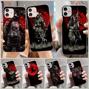Чехол для телефона Apanese Samurai Oni Mask для iPhone 14 13 12 11 XS X 8 7 6 Plus Mini Pro Max SE 2022, мягкий прозрачный чехол для телефона iPhone 14