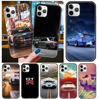 Чехол для телефона Apple IPhone 13 12 11 Mini Pro MAX SE X XS XR 8 7 6 S Plus черный чехол Funda мягкий силиконовый чехол Hoesjes Car GTR iPhone 6 ( 6S ) Plus