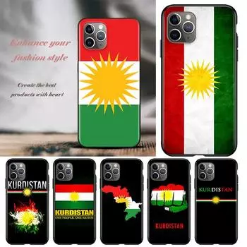 Чехол для телефона Apple iPhone 13 12 11 SE XS XR X 7 8 6 5 S mini Plus Pro MAX 2020, черный мягкий чехол с флагом Курдистана iPhone 5S 5 SE