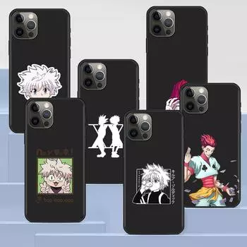 Чехол для телефона Apple Iphone 14 11 13 Pro Max 12 Mini Xr 7 8 + Se 2020 Xs 6 6s Plus, черный силиконовый чехол Hunter X Hunter iPhone 14 Plus