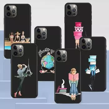 Чехол для телефона Apple Iphone 14 11 13 Pro Max 12 Mini Xr 7 8 +Se 2020 Xs 6 6s Plus, силиконовая задняя крышка для красивой девушки и леди для путешествий iPhone 6(6s)