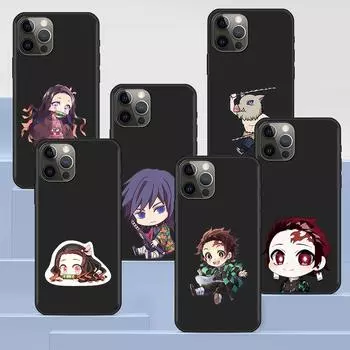 Чехол для телефона Apple Iphone 14 11 13 Pro Max 12 Mini Xr 7 8 + Se 2020 Xs 6 6s Plus силиконовый чехол Kamado Tanjirou Demon Slayer iPhone 6(6s)
