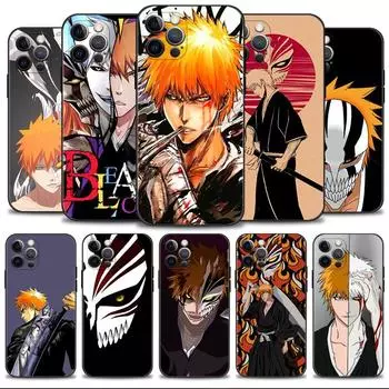 Чехол для телефона Apple Iphone 14 13 12 11 Pro Max 13 12 Mini Xs Max Xr X 7 8 6 6s Plus японские комиксы Bleach Куросаки Ичиго For iPhone 6 6S Plus