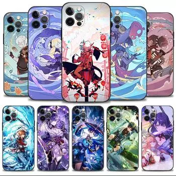 Чехол для телефона Apple Iphone 14 13 12 11 Pro Max 13 12 Mini Xs Max Xr X 7 8 6 6s Plus, чехол Genshin Impact Ganyu Yae Miko For iPhone 6 6S Plus