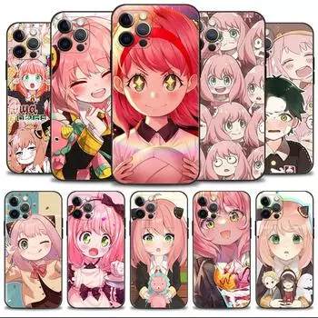 Чехол для телефона Apple Iphone 14 13 12 11 Pro Max 13 12 Mini Xs Max Xr X 7 8 6 6s Plus, чехол Spy X Family Pink Smile Anya Damian For iPhone 6 6S Plus