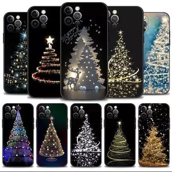 Чехол для телефона Apple iPhone 14 13 12 11 Pro Max 13 12 Mini XS Max XR X 7 8 Plus 6 6S SE, чехол Funda Merry Christmas Tree Deer iPhone 6 6S Plus