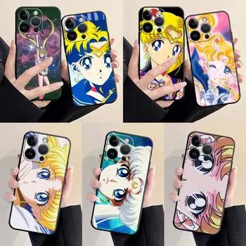 Чехол для телефона Apple iPhone XS X 11 SE 13 Pro Max 6s 14 Plus 8 XR 7 12 Mini 6, защитный силиконовый бампер S-Sailors Moons Girl, чехол iPhone 14