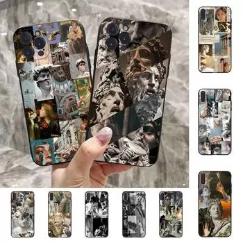 Чехол для телефона Art Aesthetics David Statue Famous Paintings для iPhone 13 Pro MAX 14 11 12 Mini X XS XR 6 7 8 Plus SE 2020 Soft TPU iphone 12 mini