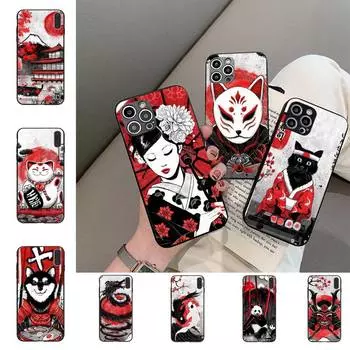 Чехол для телефона Art Japan в японском стиле для iPhone 11 12 13 Mini Pro Max 8 7 6 6S Plus X 5 SE 2020 XR XS Funda Case 6plus or 6s plus