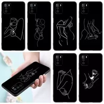 Чехол для телефона Art Line Face для Xiaomi Redmi Note 7 8 9 10 Lite 11 11E 11T 12 Pro 11S 4G 10T 5G 8T 9S 10S, мягкий черный чехол из ТПУ Redmi Note 7(Pro)