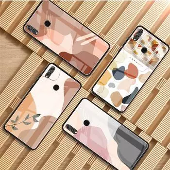 Чехол для телефона Art Retro Abstract Geometry empered Glass для Huawei P20 P30 P40 P40 Lite Pro Psmart Mate 20 30 Cover Shell Huawei P20