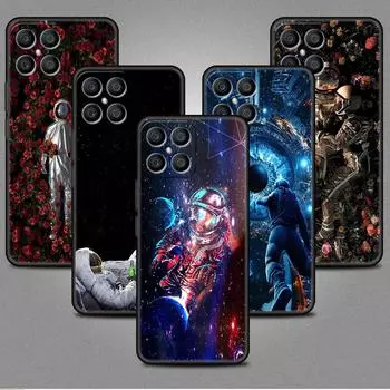 Чехол для телефона Astronaut Cosmic Planet для Huawei Honor X8 X9 P50 X7 50 20 8X Play 9A P40 P30 Lite P Smart 2021, черный чехол для телефона Huawei P Smart Z