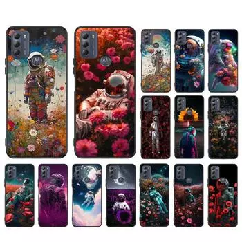 Чехол для телефона «Астронавты в цветочном поле» для Moto G84 G22 G32 G42 G52 G62 G53 G72 G60 G60S G24 G10 G20 G30 G13 G50 G 5G G Pure Moto G53