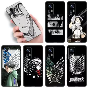 Чехол для телефона Attack on Titan для Xiaomi Mi A2 8 9 SE Note 10 10T 11 12 Lite 9T 11T 12S 12T Pro A3 6X 12X Мягкий черный чехол из ТПУ Xiaomi Mi A2(6X)
