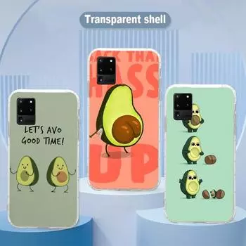 Чехол для телефона Avocado Aesthetics для Samsung Galaxy S10 S21 S22 Plus Ultra A91 A51 A21S A12 Прозрачный чехол для телефона Galaxy S30