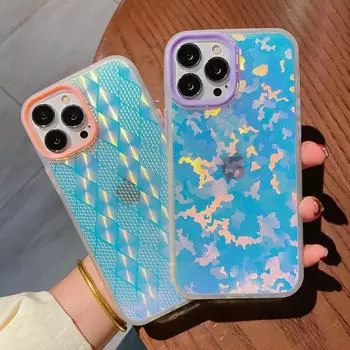 Чехол для телефона «Аврора» с лазерным градиентом для Iphone 13 12 11 Pro Max Xr X Xs 13pro, мягкая роскошная противоударная задняя крышка For iPhone XR