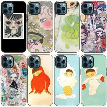 Чехол для телефона Aya takano для Apple iPhone 14 13 12 Mini 11 Pro Max 7 8 XR X XS 7 8 Plus SE 2020 2022, черный мягкий чехол iPhone 14