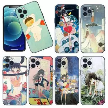 Чехол для телефона Aya takano для Apple iPhone 12 13 Mini 11 Pro Max XR X XS MAX 8 7 6S 6 Plus SE 5S 5 2020 Мягкий черный чехол из ТПУ iPhone 13