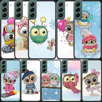 Чехол для телефона Baby Cute Owl Lover Cartoon Candy Winter для Samsung Galaxy A12 A22 A32 A42 A52 A72 A54 A34 A24 A14 A73 A53 A33 A23 A Samsung A12 5G