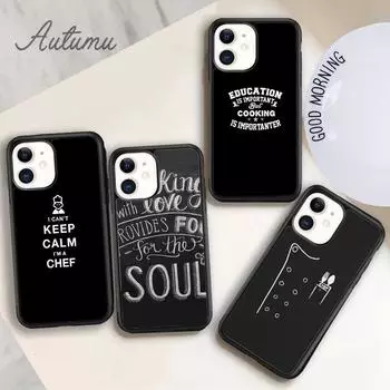 Чехол для телефона Baking Cook Chef для iPhone 11 12 13 14 Pro Max mini X XR XS SE 2020 5 6S 7 8 Plus Samsung Galaxy S21 S22 Cover shell iPhone 6plus