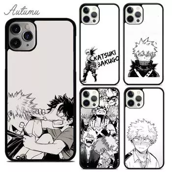 Чехол для телефона Bakugo Boku no My Hero Academia для iPhone 11 12 13 14 Pro Max mini XR XS SE 2020 7 8 Plus Galaxy S21 S22 iPhone 6plus