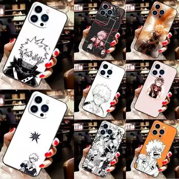 Чехол для телефона Bakugo Boku no My Hero Academia для iPhone 12 13 Mini 11 14 Pro Max X XS XR Max 7 8 Plus SE, мягкий чехол Fundas iPhone 7 Plus