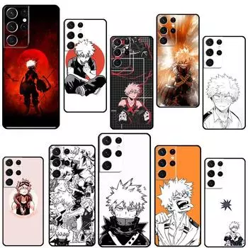 Чехол для телефона Bakugo Boku no My Hero Academy для Samsung Galaxy S21 Ultra S20 FE S8 S9 S10 S22 Plus Note 20 Ultra, полное покрытие Galaxy S9 Plus