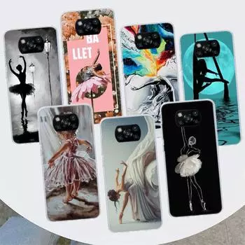 Чехол для телефона Ballerina Ballet Dancing для Xiaomi Mi 11 Lite 11i 12X 12 9 8 11T 10T 9T Pro 10 5X 6X Ultra 5G Cover Coque Capa Xiaomi Mi 11 Lite