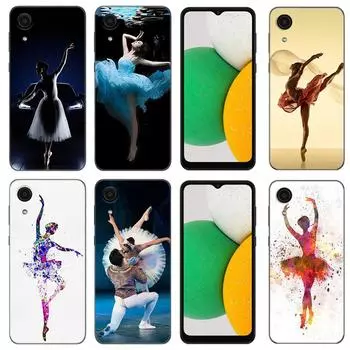 Чехол для телефона Ballet Dancer для Samsung Galaxy A01 A03 Core A04 E A02 A05 A10 A20 A21 A30 A50 S A6 A8 Plus A7 2018 черный чехол Samsung A04 4G