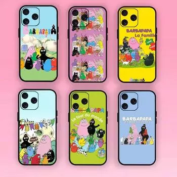 Чехол для телефона Barbapapa с рисунком для Samsung S20 S21 S22 S23 S24 Note 20 4G 5G Plus, ультра-черный, мягкий чехол SamsungS23plus5G