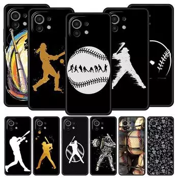 Чехол для телефона Baseball для Xiaomi 13 12 11 Lite 12T 11T 10T 9T Mi Poco X5 M4 M3 X4 X3 Pro F5 F4 F3 GT 5G черный чехол силиконовый чехол Poco F4