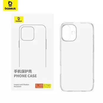 Чехол для телефона Baseus для iPhone Прозрачный чехол для iPhone 16 Pro Max Тонкий мягкий силиконовый чехол TPU, антижелтый ультратонкий for iP 16 pro