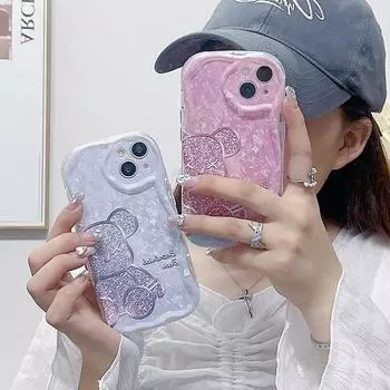 Чехол для телефона Bear для Xiaomi 14T Redmi 14C Samsung S24 FE A55 S24 Ultra A35 A54 Redmi Note 13 Pro Realme C65 C67 Xiaomi 13T IPhone 16 Reno 12 Чехол Infinix Note 30