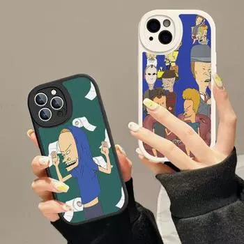 Чехол для телефона Beavis And Butthead из твердой кожи для iPhone 14 13 12 Mini 11 14 Pro Max Xs X Xr 7 8 Plus Fundas iphone 13promax