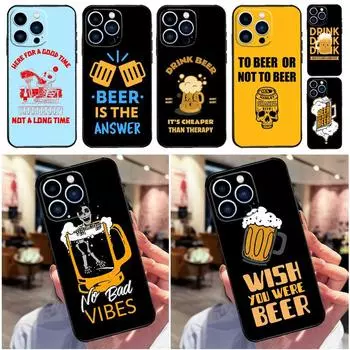 Чехол для телефона Beer Alcohol для iPhone 13 12 11 14 Pro Max Mini X XR XS MAX SE 2022 2020 7 8 14 Plus iPhone SE 2022