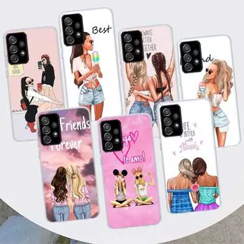 Чехол для телефона Best Friends Forever BFF для Samsung Galaxy A51 A71 A50 A70 A40 A30 A20E A10 A41 A31 A21S A11 A01 A6 A8 + A7 A9 Samsung A51 4G