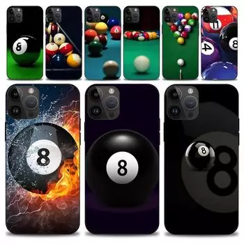 Чехол для телефона «Бильярд» для снукера и пула iPhone15 14 13 12 11 Pro Max Mini X 7 8 Мягкий чехол iPhone13PROMAX
