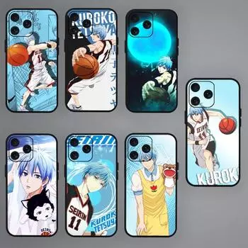 Чехол для телефона Bilibili Anime Kuroko Basketball для iPhone Mini 11 12 13 14 15 Pro XS Max X Plus SE XR, черный мягкий чехол iPhone15