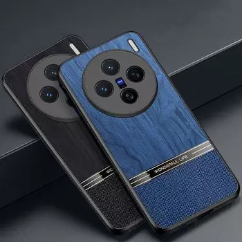 Чехол для телефона Bionic Tree Texture для vivo X200 Pro X100, ультрамягкий силиконовый защитный чехол для объектива Vivo X200 Pro mini X100 X80 X70 X90 Pro Plus For vivo X200 Pro mini чёрный