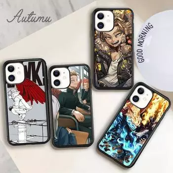 Чехол для телефона BNHA Hawks Coat с аниме для iPhone 11 12 13 14 Pro Max mini XR XS SE 2020 7 8 Plus Samsung Galaxy S21 S22 iPhone 6plus